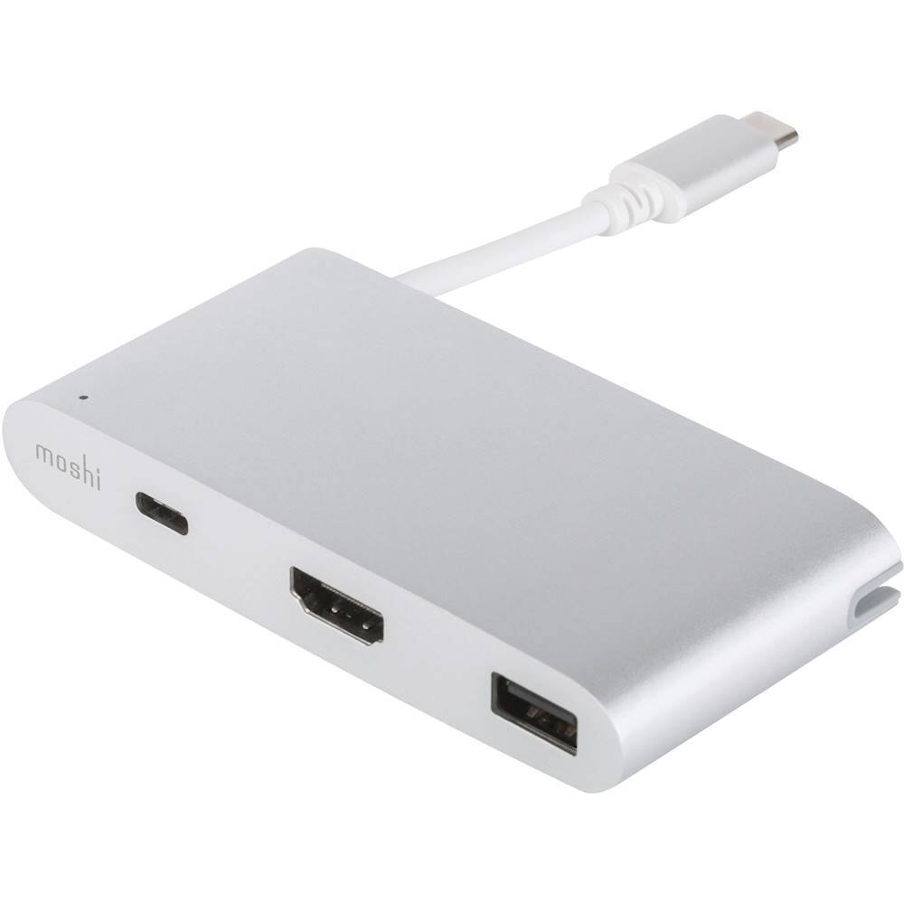 Left View: Moshi - USB Type-C Multiport Adapter - Silver