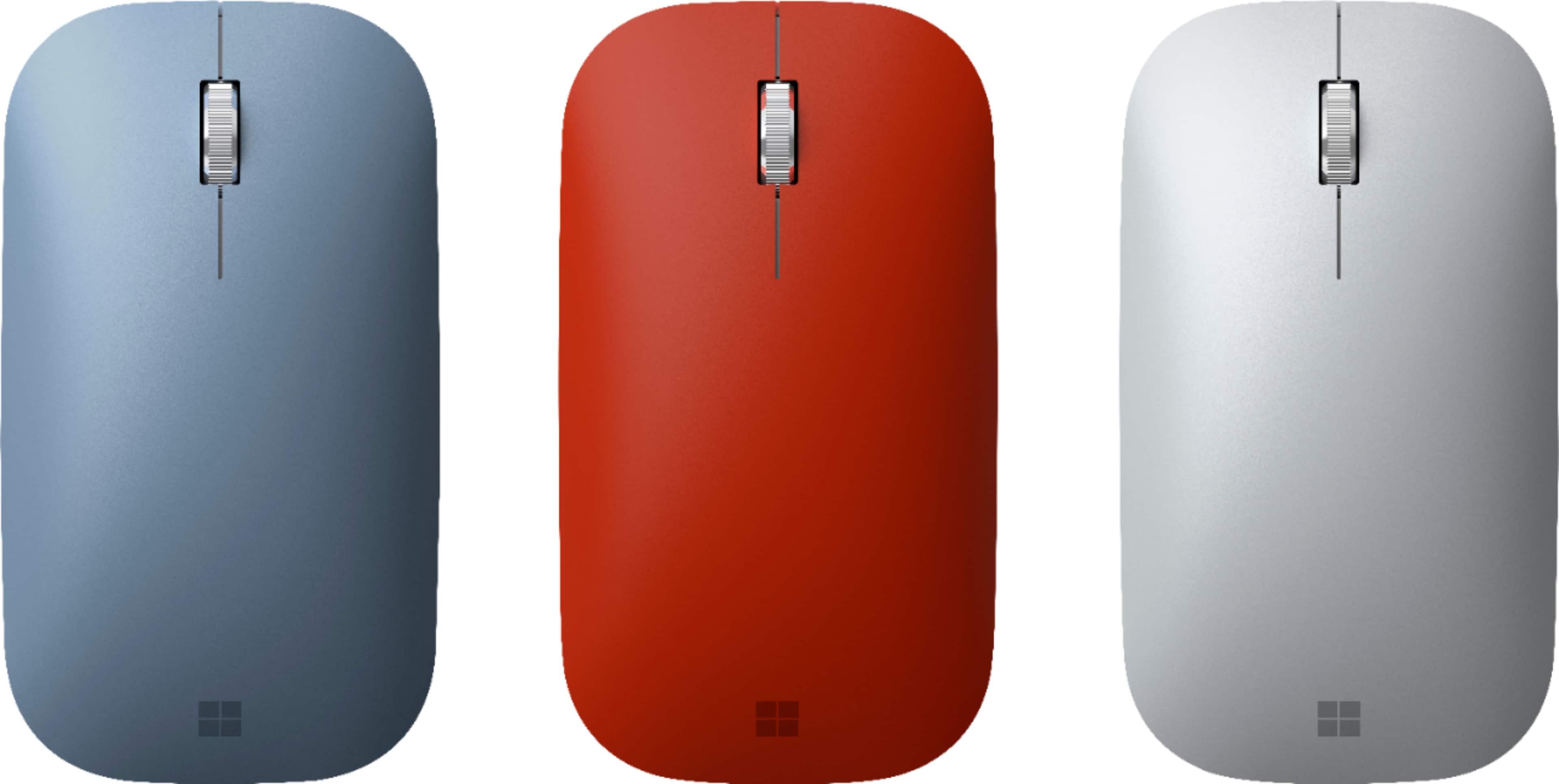 Alt View 12. Microsoft - Surface Mobile Wireless Optical Ambidextrous Mouse - Poppy Red.