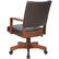 Alt View 14. OSP Home Furnishings - Wood Bankers 5-Pointed Star Wood and Steel Office Chair - Espresso.