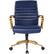 Front. OSP Home Furnishings - Baldwin 5-Pointed Star Faux Leather Office Chair - Navy.
