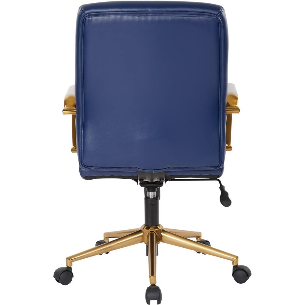 Alt View 13. OSP Home Furnishings - Workspace Office Mesh Linen Fabric Chair - Navy.