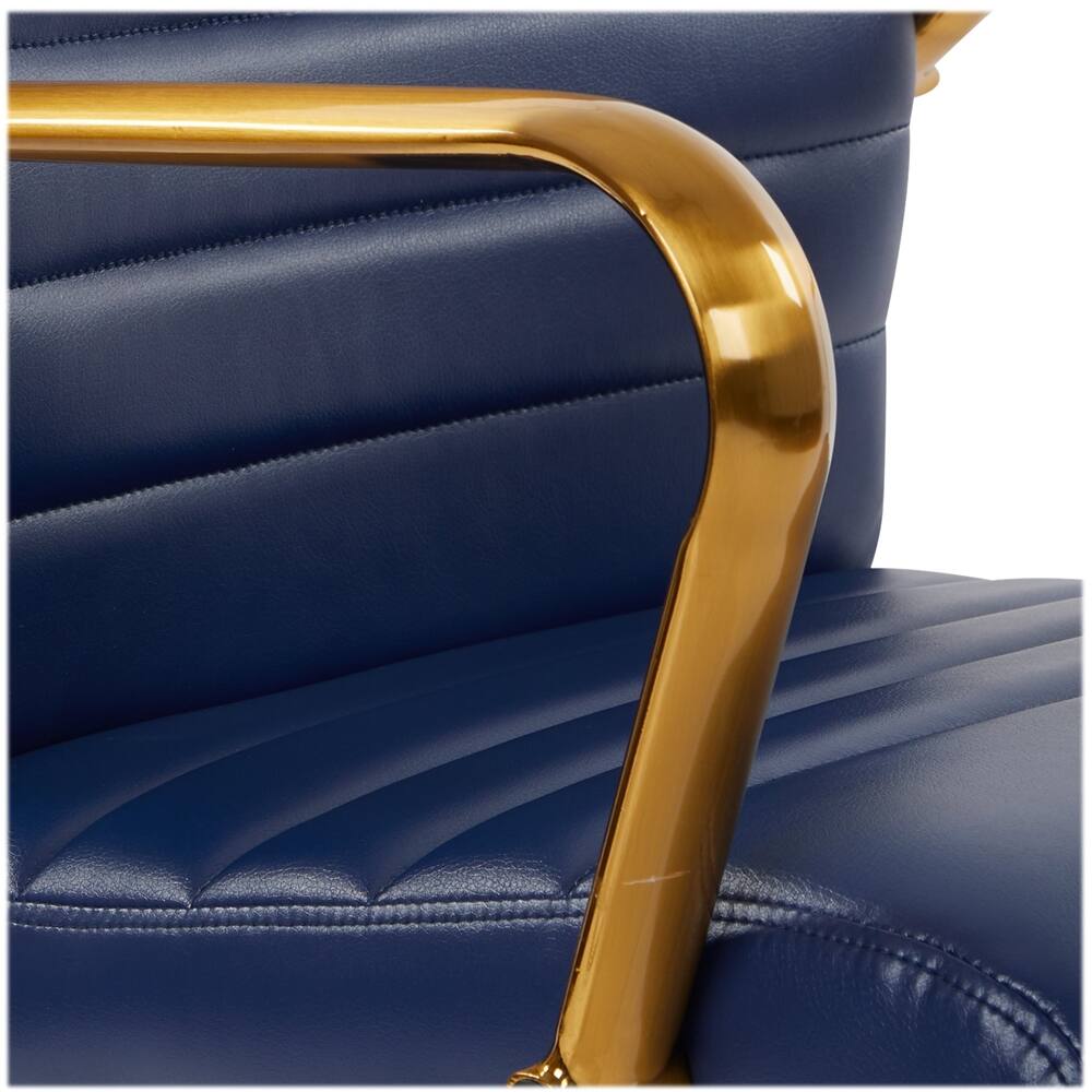 Alt View 16. OSP Home Furnishings - Workspace Office Mesh Linen Fabric Chair - Navy.