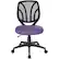 Front. Office Star Products - Ventilated 5-Pointed Star Mesh Fabric Task Chair - Purple.