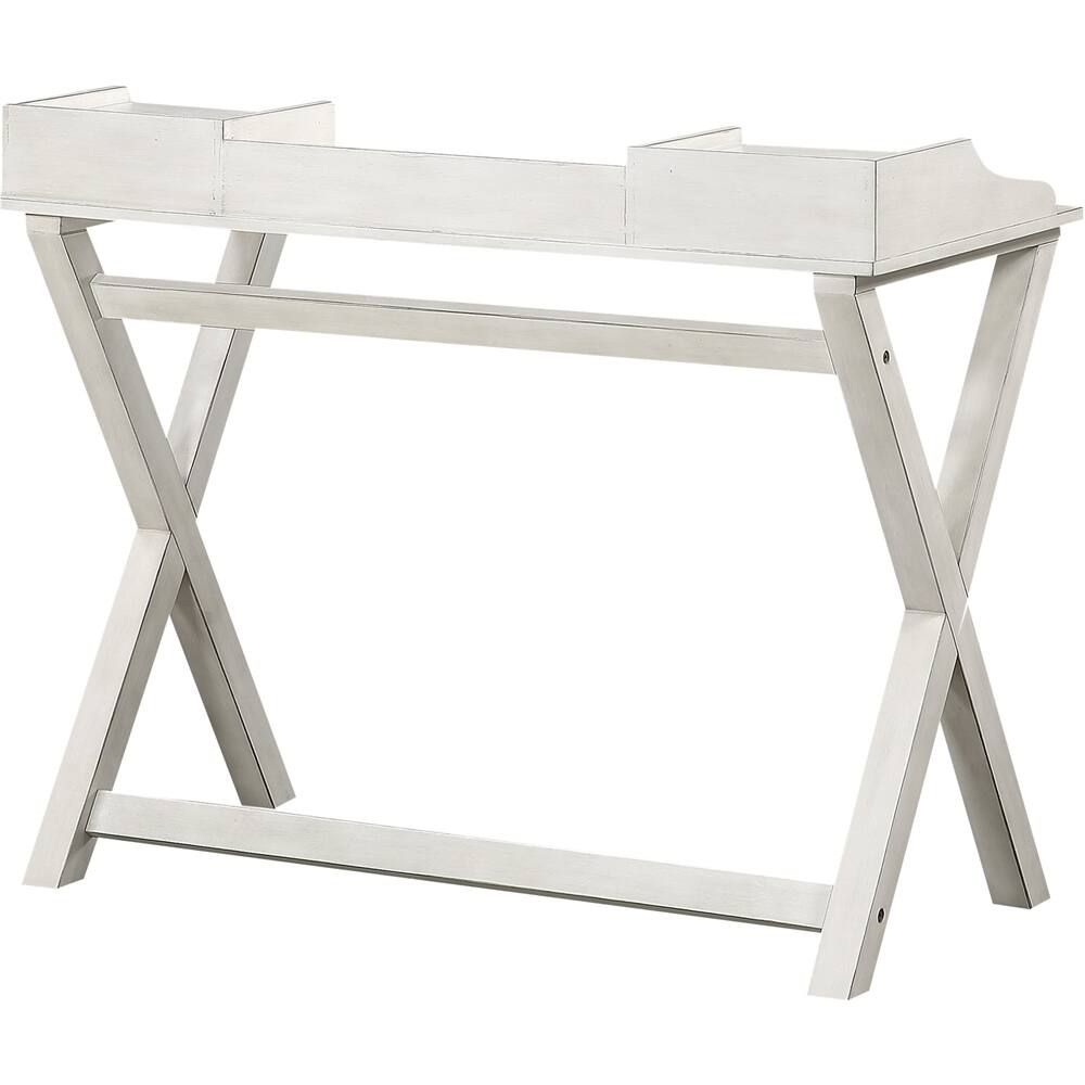Alt View 11. OSP Home Furnishings - Barton Birch Veneer 2-Drawer Writing Desk - White Wash.