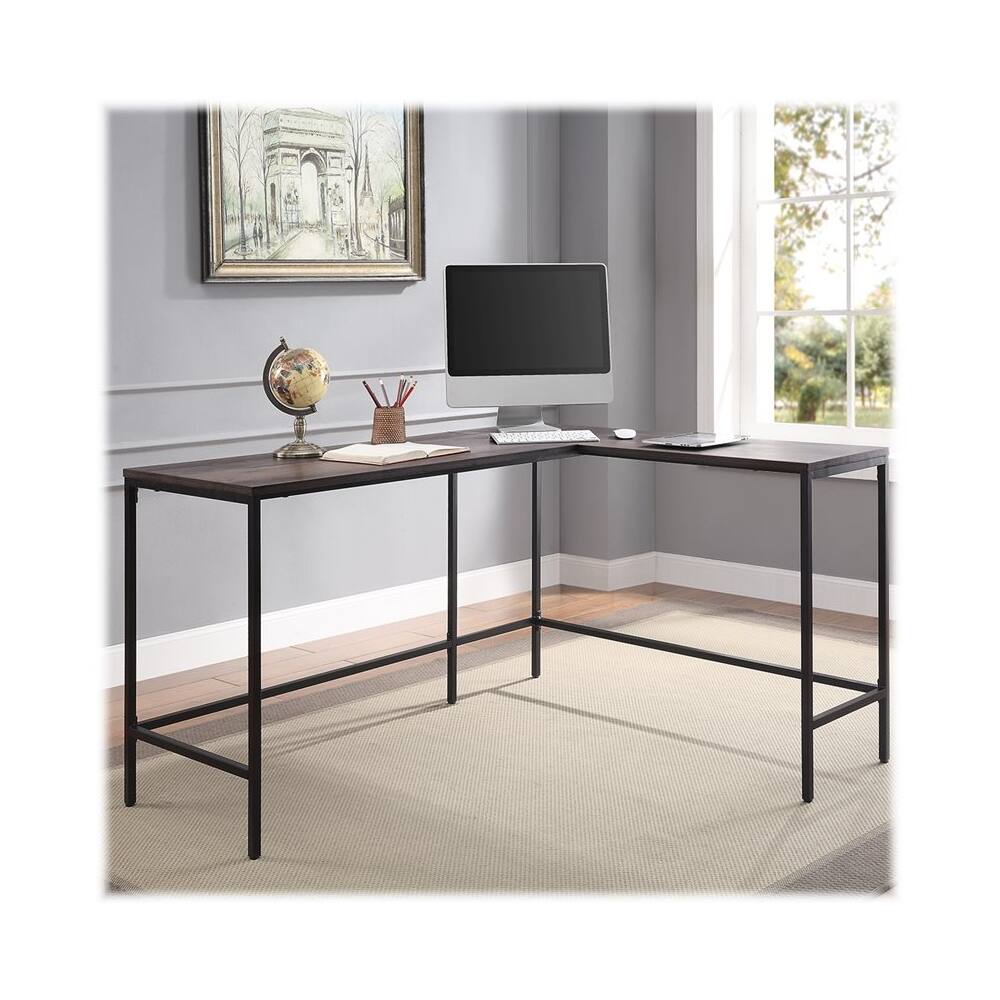 Alt View 11. OSP Home Furnishings - Contempo L-Shaped Desk - Ozark Ash.