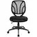 Front. Office Star Products - Ventilated 5-Pointed Star Mesh Fabric Task Chair - Black.