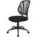 Alt View 11. Office Star Products - Ventilated 5-Pointed Star Mesh Fabric Task Chair - Black.
