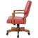 Angle Zoom. OSP Home Furnishings - Wood Bankers 5-Pointed Star Wood and Steel Office Chair - Red.
