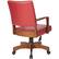 Alt View Zoom 12. OSP Home Furnishings - Wood Bankers 5-Pointed Star Wood and Steel Office Chair - Red.