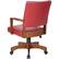 Alt View Zoom 13. OSP Home Furnishings - Wood Bankers 5-Pointed Star Wood and Steel Office Chair - Red.