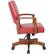 Alt View 15. OSP Home Furnishings - Wood Bankers 5-Pointed Star Wood and Steel Office Chair - Red.