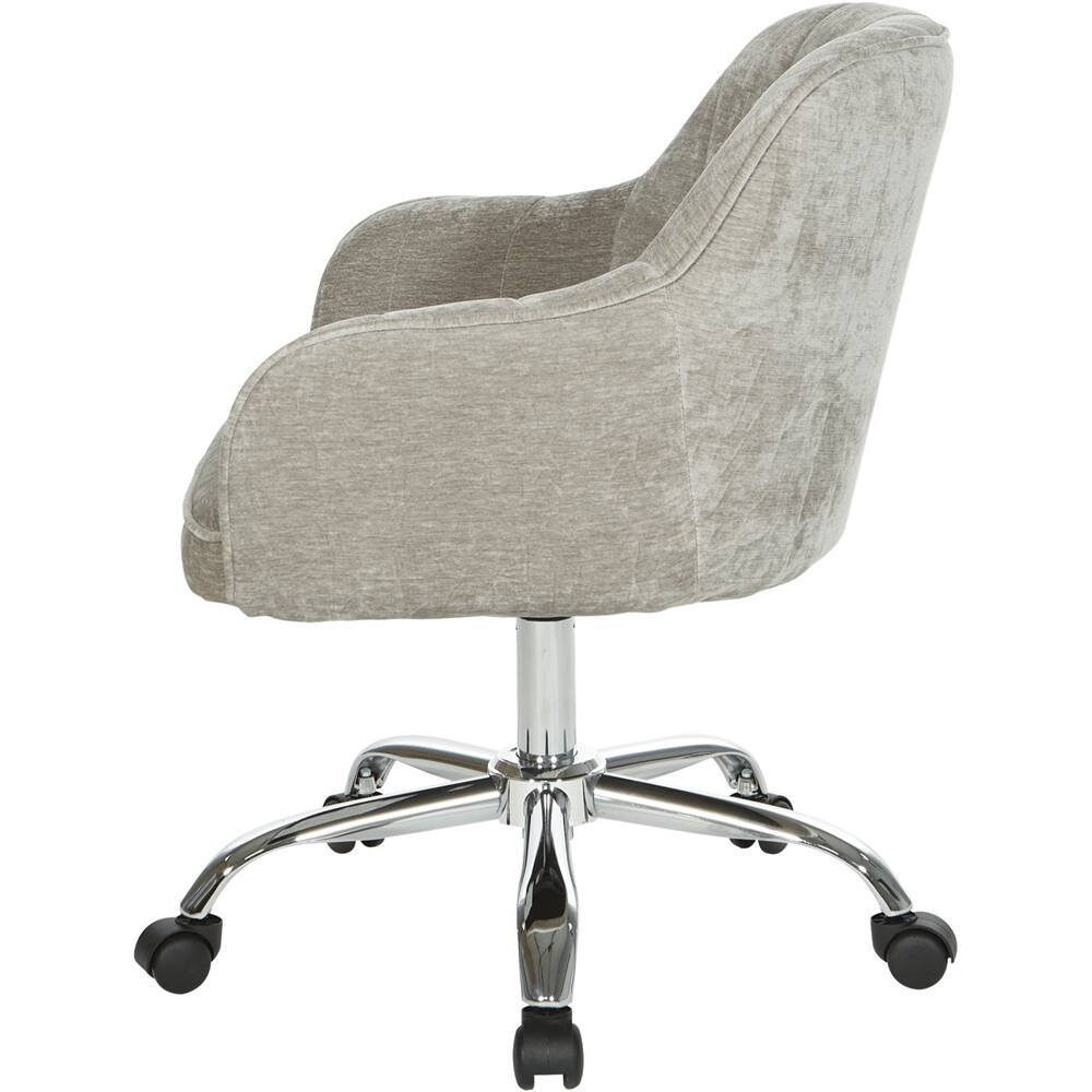 Angle View: OSP Home Furnishings - Versailles 5-Pointed Star Office Chair - Gray