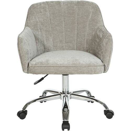 OSP Home Furnishings - Versailles 5-Pointed Star Office Chair - Gray