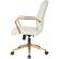 Angle. OSP Home Furnishings - Baldwin 5-Pointed Star Faux Leather Office Chair - Cream.