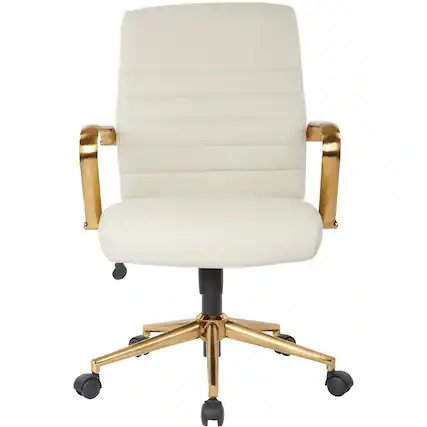 Front. OSP Home Furnishings - Fabric & Linen Chair - Cream.