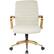 Front. OSP Home Furnishings - Baldwin 5-Pointed Star Faux Leather Office Chair - Cream.