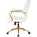 Angle Zoom. OSP Home Furnishings - Baldwin 5-Pointed Star Faux Leather Office Chair - White.