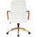 Front. OSP Home Furnishings - Baldwin 5-Pointed Star Faux Leather Office Chair - White.