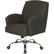 Alt View 11. OSP Home Furnishings - Workspace 5-Pointed Star Fabric and Mesh Office Chair - Charcoal.