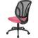 Alt View 12. Office Star Products - Ventilated 5-Pointed Star Mesh Fabric Task Chair - Pink.