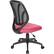 Alt View 14. Office Star Products - Ventilated 5-Pointed Star Mesh Fabric Task Chair - Pink.