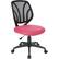 Left. Office Star Products - Ventilated 5-Pointed Star Mesh Fabric Task Chair - Pink.
