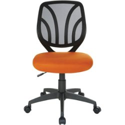 Office Star Products - Ventilated 5-Pointed Star Mesh Fabric Task Chair - Orange - Front_Zoom