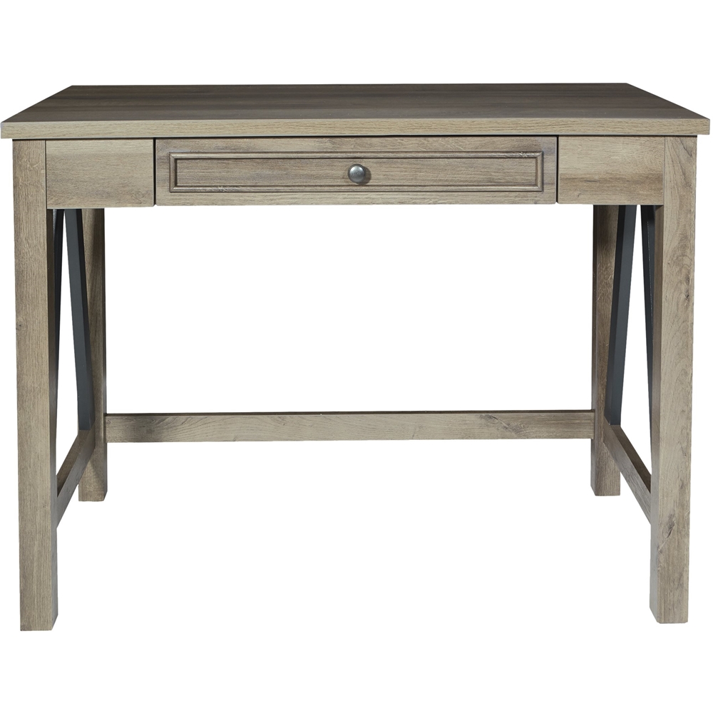 small gray writing desk