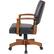 Angle. OSP Home Furnishings - Wood Bankers 5-Pointed Star Wood and Steel Office Chair - Black.