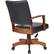 Alt View 12. OSP Home Furnishings - Wood Bankers 5-Pointed Star Wood and Steel Office Chair - Black.