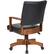 Alt View 14. OSP Home Furnishings - Wood Bankers 5-Pointed Star Wood and Steel Office Chair - Black.