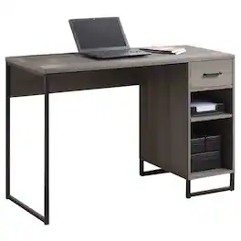 OSP Home Furnishings - Hagney Lane Rectangular Modern 1-Drawer Desk - Farm Oak