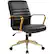 Left Zoom. OSP Home Furnishings - Baldwin 5-Pointed Star Faux Leather Office Chair - Black.