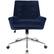 Front. OSP Home Furnishings - Quinn 5-Pointed Star Steel Office Chair - Midnight Blue.