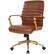 Alt View 11. OSP Home Furnishings - Baldwin 5-Pointed Star Faux Leather Office Chair - Saddle.