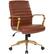 Left Zoom. OSP Home Furnishings - Baldwin 5-Pointed Star Faux Leather Office Chair - Saddle.
