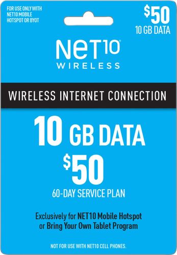 Net10 $50 Mobile Hotspot 10GB 30-Day Prepaid Plan