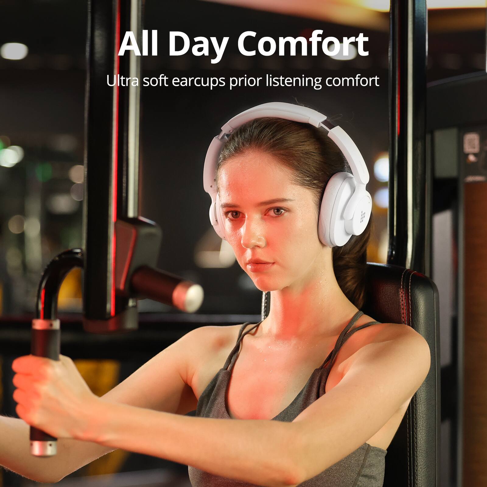 All Day Comfort: Ultra soft earcups for prior listening comfort.