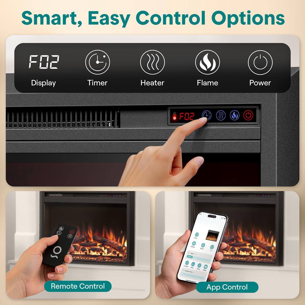Smart, Easy Control Options

F02
- Display
- Timer
- Heater
- Flame
- Power

Remote Control

App Control