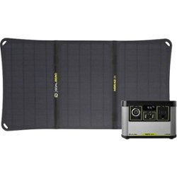Goal Zero - Portable Solar Panel Kit (20W Nomad Panel & Yeti 200 WH Battery) - Black - Front_Zoom
