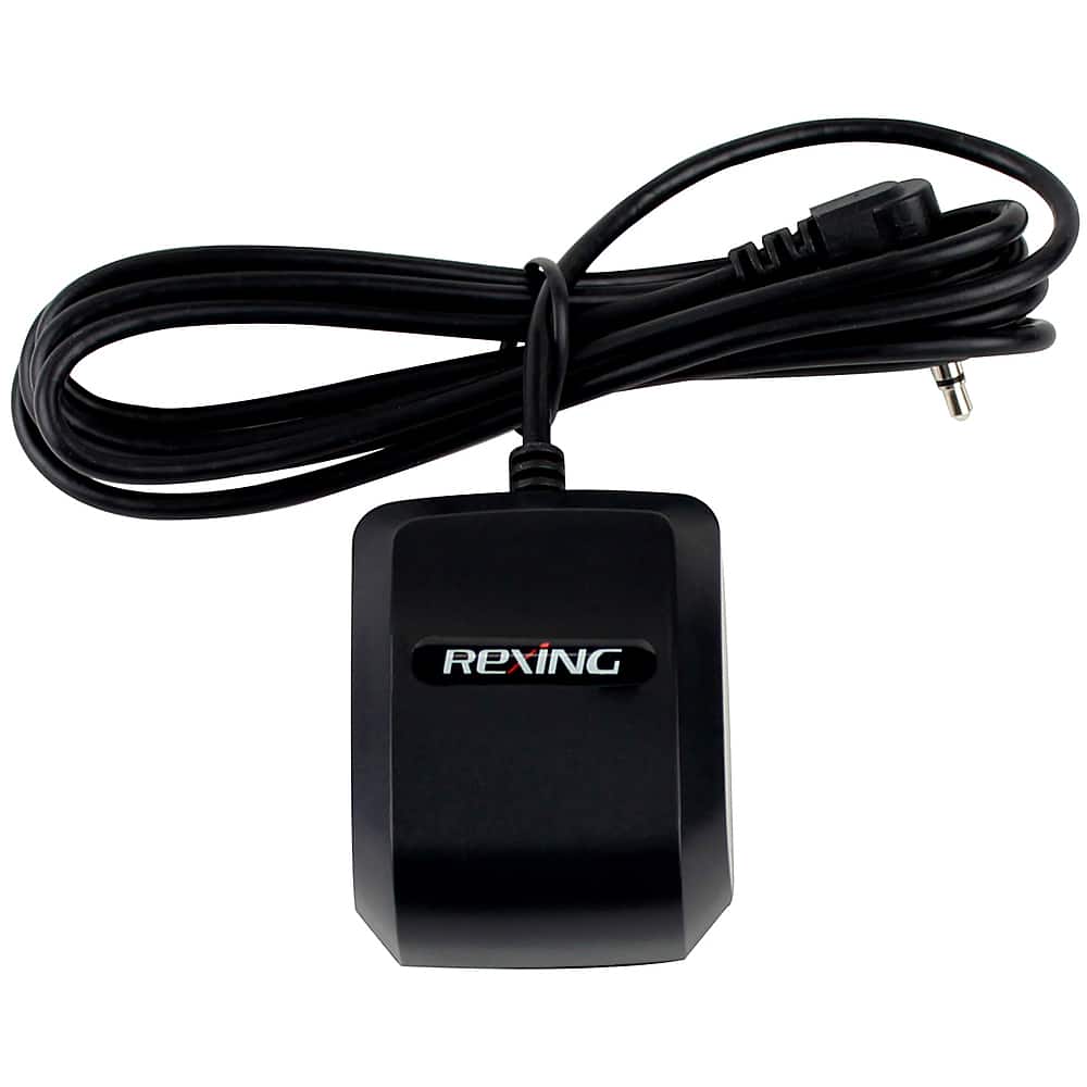 Rexing - GPS Logger for V1 Basic, V1-4K, V1P-4K, M1 Pro, M2 Max, M2 Max Pro, M2 -4, V1 FHD, and M4-4 - Black - Front_Zoom