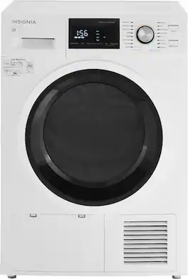 Insignia™ - 4.4 Cu. Ft. 16-Cycle Stackable Electric Dryer with Ventless Drying and ENERGY STAR Certification - White