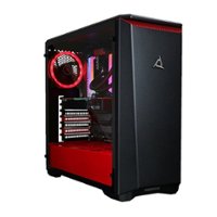 CLX - SET Gaming Desktop - AMD Ryzen™ Threadripper™ 3960X - 64GB Memory - NVIDIA GeForce RTX 2080 SUPER - 3TB HDD + 960GB SSD - Black/Red - Front_Zoom