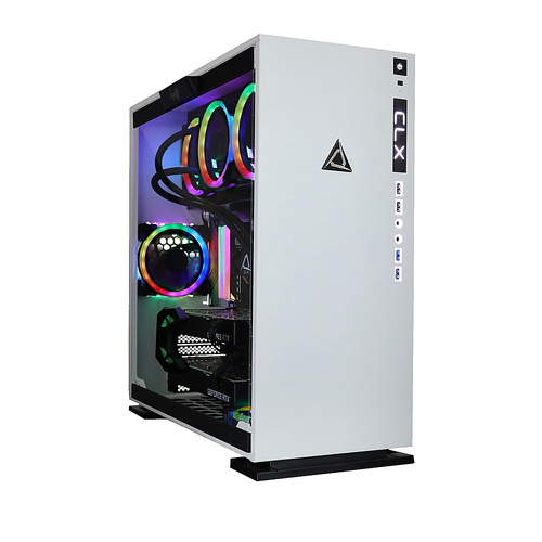 CLX - SET Gaming Desktop - AMD Ryzen™ Threadripper™ 3970X - 128GB Memory - Dual GeForce RTX 2080 Ti - 6TB HDD + 512GB SSD - White/RGB