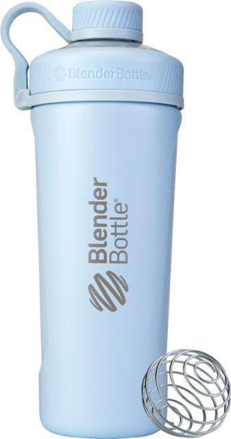 Angle Zoom. BlenderBottle - Radian Insulated Stainless Steel 26 oz. Water Bottle/Shaker Cup - Arctic Blue.