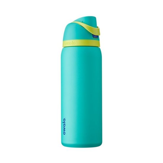 Owala FreeSip Insulated Stainless Steel 32 oz. Water Bottle Neon Basil ...