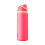 Angle Zoom. Owala - FreeSip Insulated Stainless Steel 32 oz. Water Bottle - Hyper Flamingo.