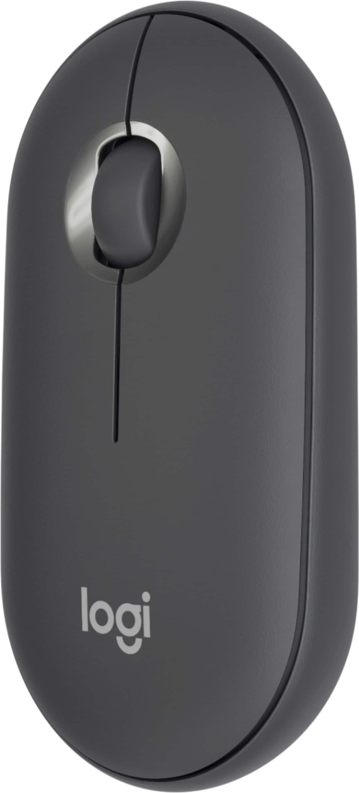 Alt View Zoom 17. Logitech - Pebble i345 Bluetooth Optical Ambidextrous Mouse for iPad - Wireless - Graphite.
