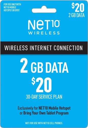 NET10 $20 Mobile Hotspot 2GB 30-Day Prepaid Plan