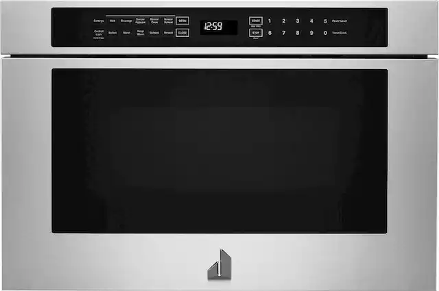 Front. JennAir - RISE 1.2 Cu. Ft. Drawer Microwave with Sensor Cooking - Stainless Steel.